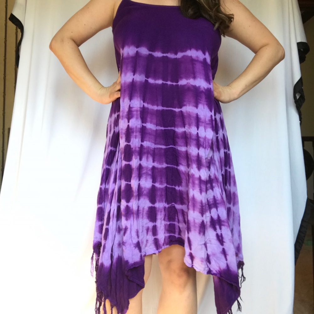 Malaina’s Purple power tie dye dress
